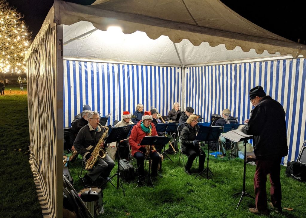 u3a concert band playing in Broadway Late Night Shopping event