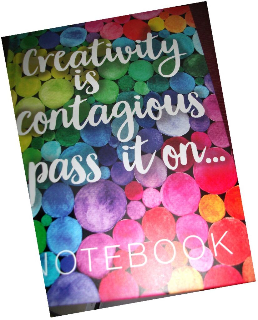 colourful notebook cover
