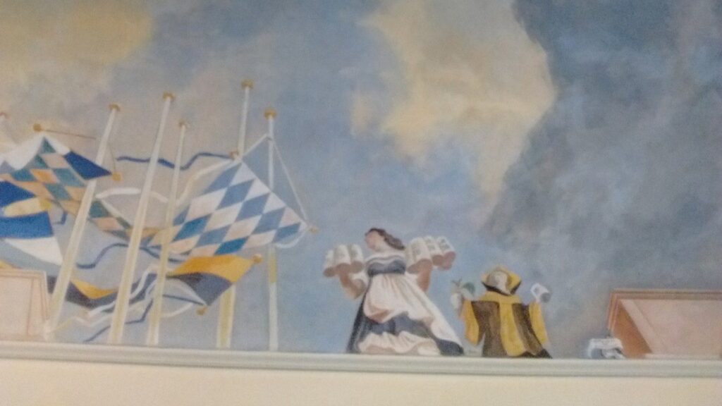 Bavarian heraldry in a bier haus