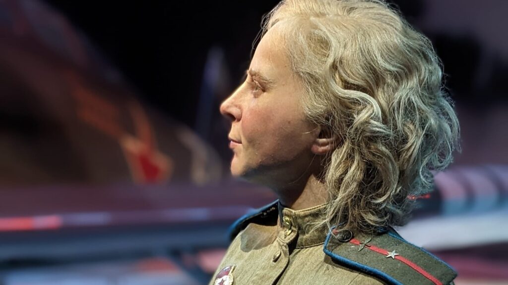 Museum exhibit of Soviet pilot Lydia Litvyak