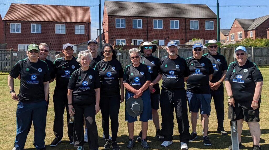 Worcestershire's County Walking Cricket team facing Yorkshire u3a